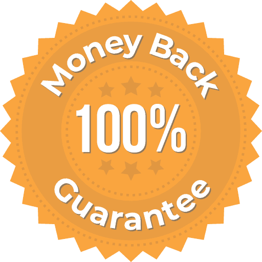 100% money back guarantee